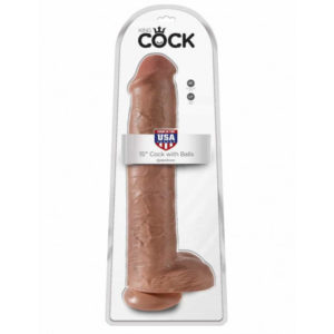 IntimWebshop - Szexshop | King Cock 15 inch Napbarnított Valósághű Dildó Herékkel