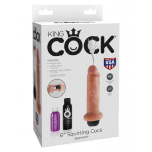 IntimWebshop | King Cock 6 inch Squirting Valósághű dildó