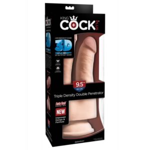 IntimWebshop - Szexshop | King Cock Plus 9.5" Triple Density Valósághű Dupla Dildó