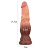 IntimWebshop - Szexshop | 9.5'' Dual layered Liquid Silicone Nature Cock