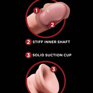 IntimWebshop - Szexshop | King Cock 6" Triple Density Cock With Swinging Balls