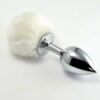 IntimWebshop - Szexshop | Pompon Metal Plug Small White