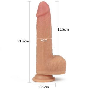 IntimWebshop - Szexshop | 8.5" Dual layered Silicone Rotating Nature Cock Anthony