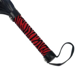 IntimWebshop | Whip Me Baby Leather Whip Black/Red