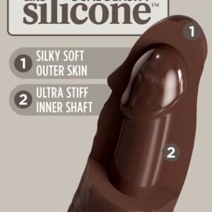 IntimWebshop - Szexshop | 8" Dual Density Silicone Cock Brown