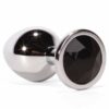 IntimWebshop - Szexshop | X-MEN Secret Shine Metal Butt Plug Black M