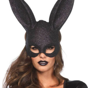 IntimWebshop - Szexshop | Glitter Masquerade Rabbit Mask Black