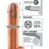 IntimWebshop - Szexshop | Fantasy X-tensions Perfect 2 inch Extension With Ball Strap Flesh