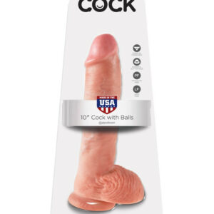 IntimWebshop - Szexshop | King Cock 10 inch Cock With Balls Flesh