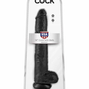 IntimWebshop - Szexshop | King Cock 14 inch Cock With Balls Black