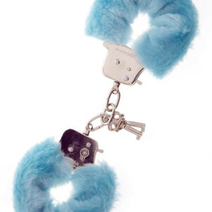 IntimWebshop - Szexshop | Metal Handcuff With Plush Blue