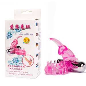 IntimWebshop - Szexshop | Cock Ring With Bullet Vibrator Pink 1