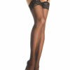 IntimWebshop - Szexshop | Thigh Highs w Lace Top Black S-L