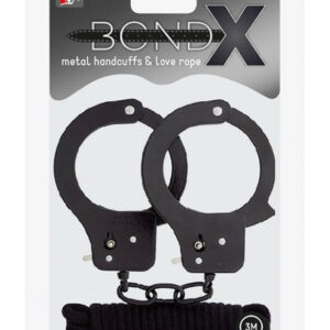 IntimWebshop - Szexshop | Bondx Metal Cuffs & Love Rope BDSM szett