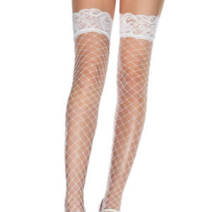 IntimWebshop - Szexshop | Fence Net Stocking - WHITE - O/S - HOSIERY