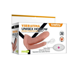 IntimWebshop - Szexshop | Vibrating Unisex Hollow Strap On Double Penetration 2