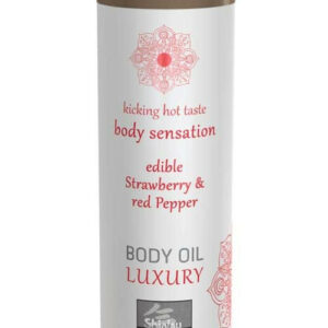 IntimWebshop - Szexshop | Luxury body oil edible - Strawberry & Red Pepper 75ml