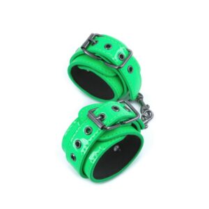 IntimWebshop - Szexshop | Electra - Wrist Cuffs - Green bilincs