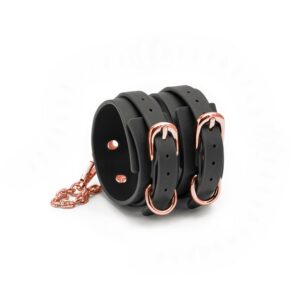 IntimWebshop - Szexshop | Bondage Couture Ankle Cuffs Black bilincs