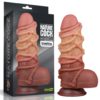 IntimWebshop - Szexshop | 9.5'' Dual layered Platinum Silicone Cock with Rope