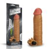 IntimWebshop - Szexshop | Add 1.5" Vibrating Silicone Extender Brown