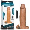 IntimWebshop - Szexshop | Pleasure X-Tender Vibrating Penis Sleeve #6 Brown