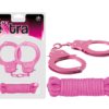 IntimWebshop - Szexshop | SEX EXTRA - METAL CUFFS & LOVE ROPE PINK