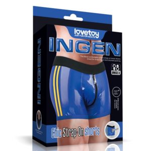 IntimWebshop - Szexshop | Chic Strap-On shorts XS/S (28 - 31 inch waist) Blue